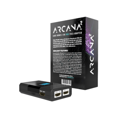 a picture of the box and product of Hdfury Arcana 2